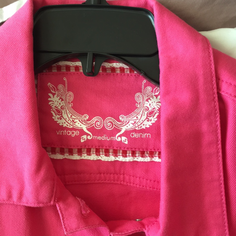Pink denim jacket - Picture 3 of 3
